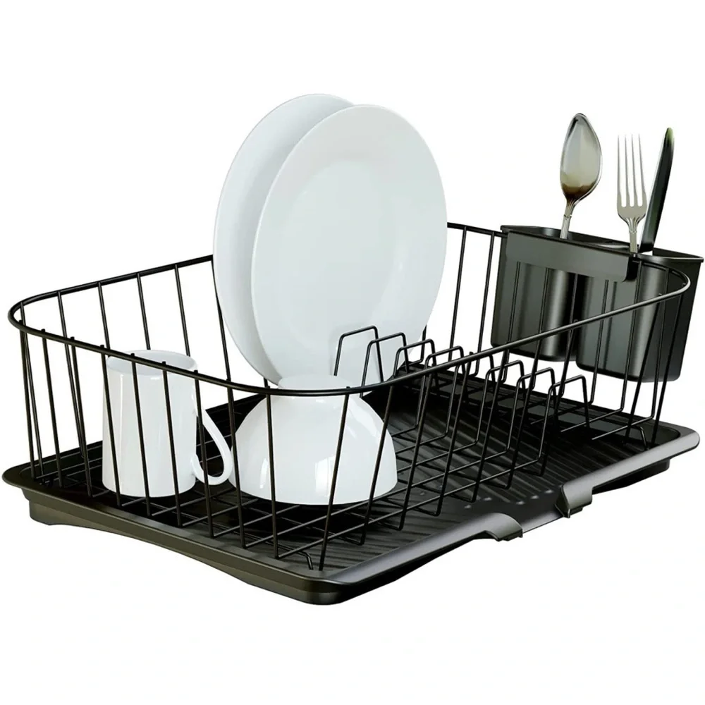 Brand New Large Dish Drying Rack Drying Rack w/ Swivel Spout for Kitchen Counter